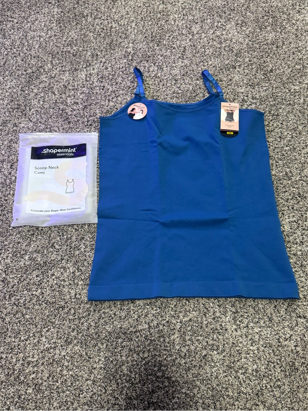 Shapermint NWT Blue Scoop Neck Cami